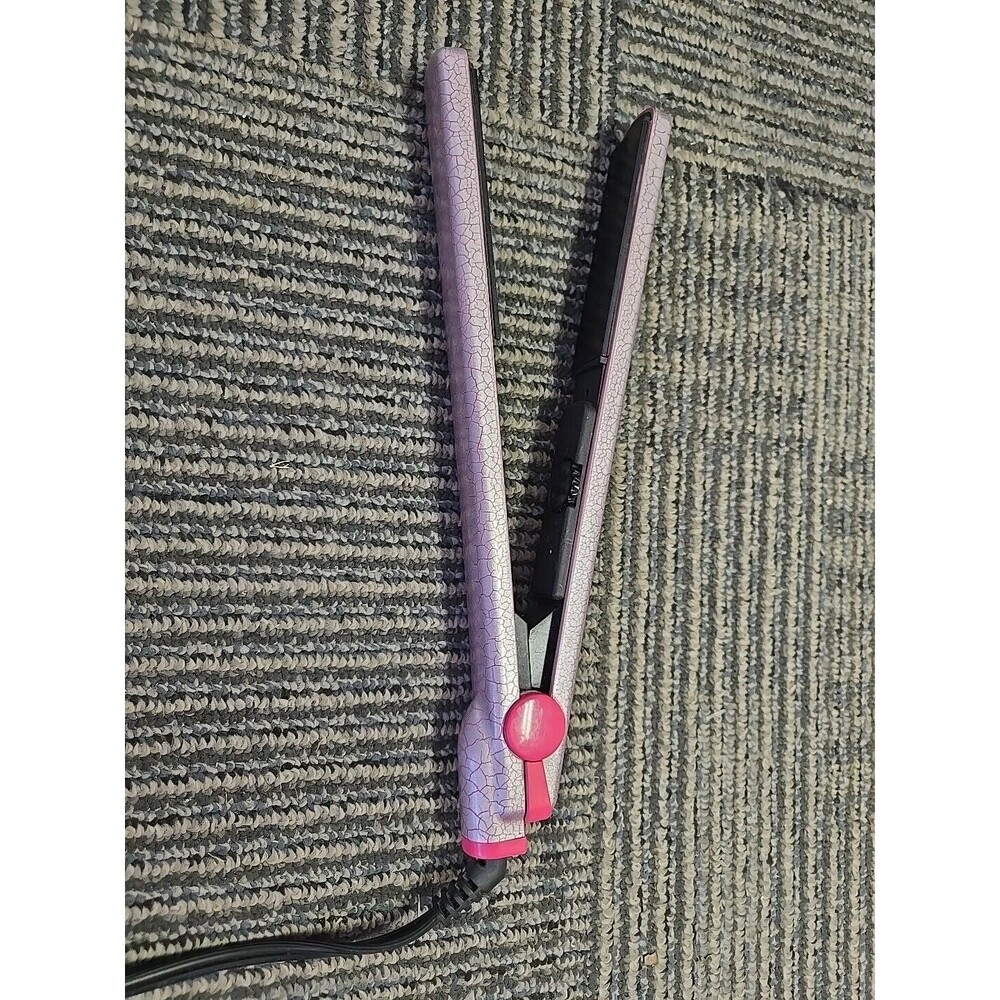 Remington Ceramic Slim Hair Flat Iron Pink Crackle Print 1 Inch‎ Styling
